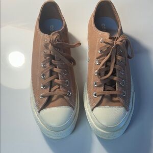 Classic Brown Canvas Sneakers
